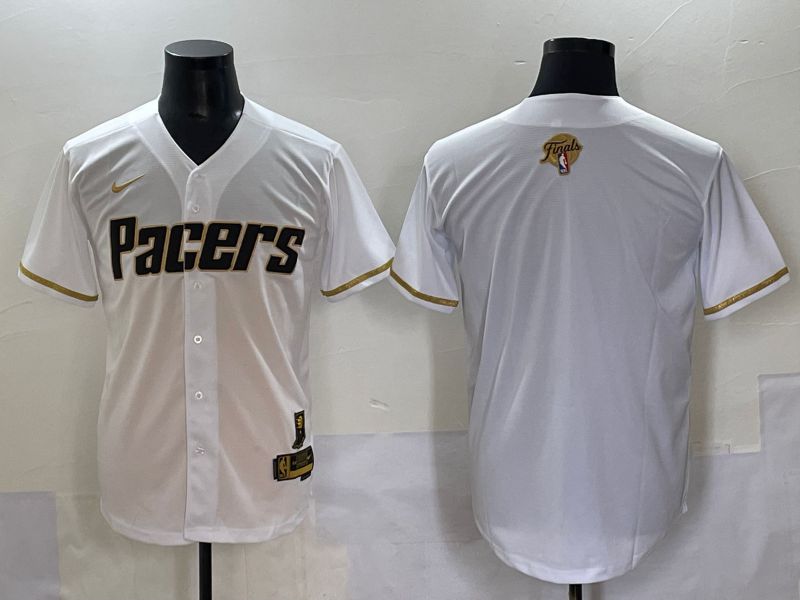Men 2025 Indiana Pacers Blank White Joint Name Nike NBA Jersey style 2->indiana pacers->NBA Jersey